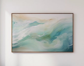 Arte abstrata em aquarela para TV Samsung Frame - Download digital