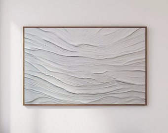 Arte para TV Samsung em tela texturizada branca e pesada