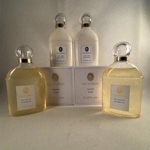 Guerlain Eau Imperiale Perfume Soap Lotion & Gel Travel Sz Set Lot x 6