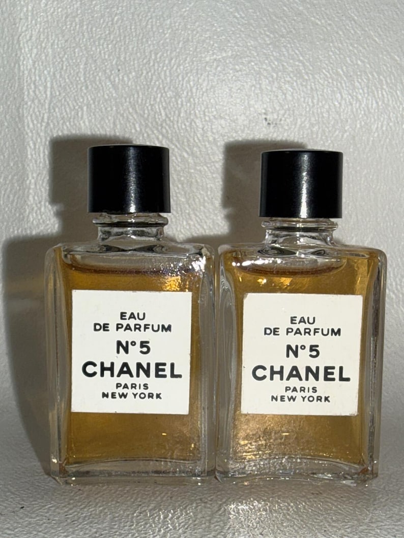 Chanel No 5 Perfume Eau de Parfum .13 Oz Mini Set Lot x 2 image 1