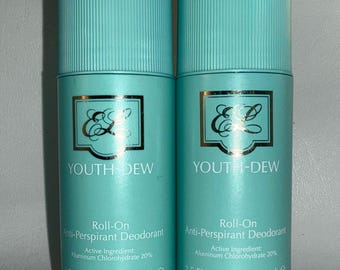 Estee Lauder Youth Dew Deodorant Perfume 2.5 OZ Rare Set Lot x 2