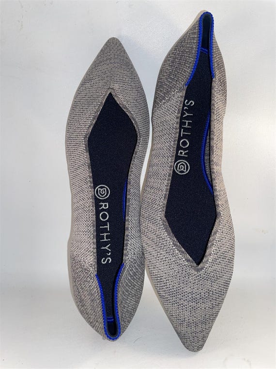 Zapatos Planos Mocasines Grises Mujer Zapatos Planos Rothy's Point