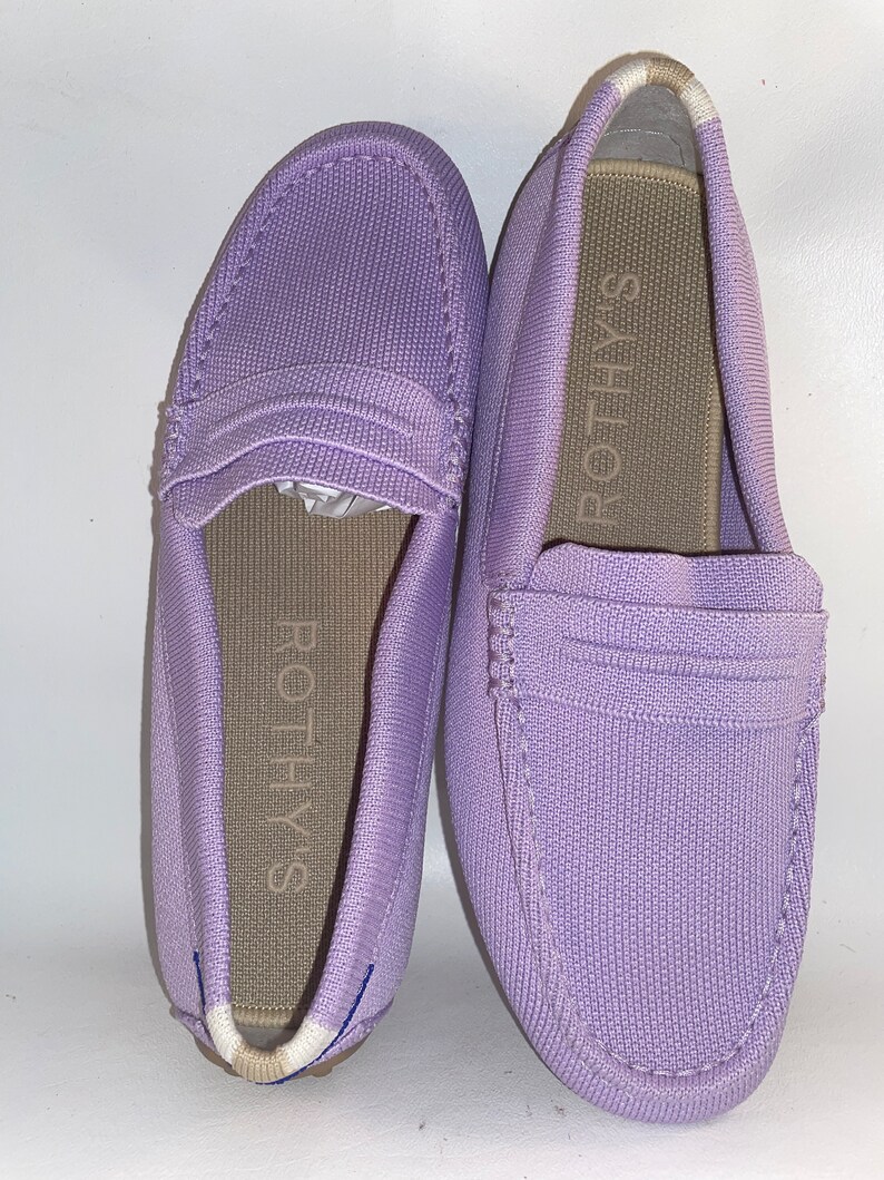 Rothy's Driver Women Shoes Flats Loafers Brand New NWOB Lilac