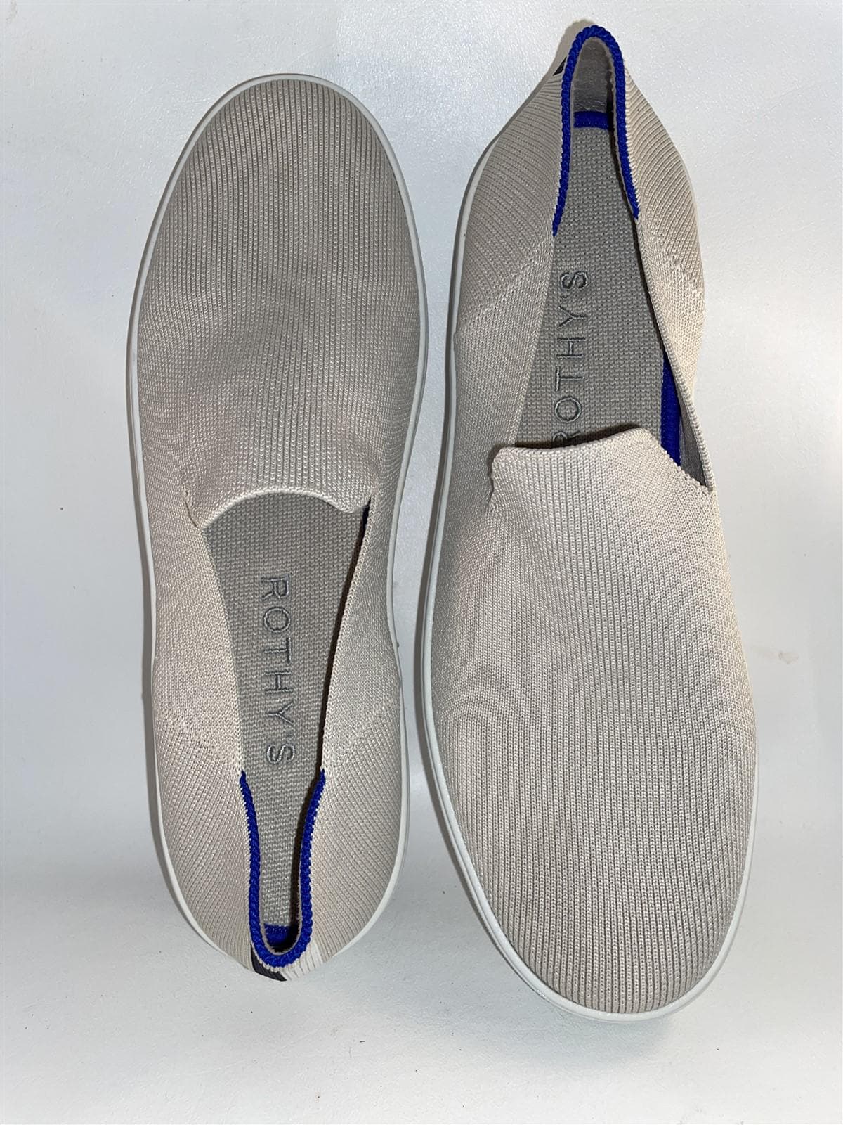 Rothy’s Beige White Neutral Swipe Sneaker The Court Sneaker in Sand Dune | Women main image 3