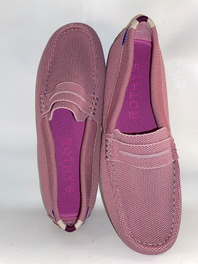 Rothy's Driver Women Shoes Flats Loafers Brand New NWOB Light Pink