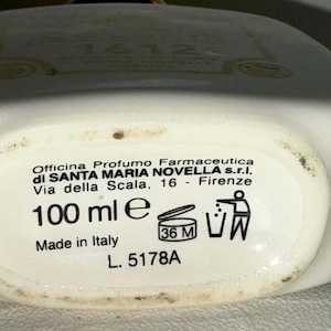 Santa Maria Novella Acqua Colonia Porcellana Perfume 3.4 Oz 100 ML Raro 90% imagen 3