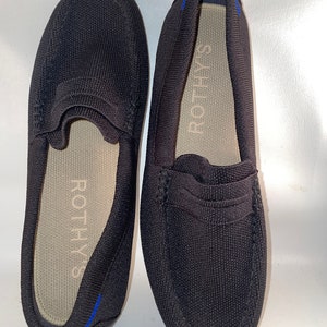Rothy's Driver Women Shoes Flats Loafers Brand New NWOB Black