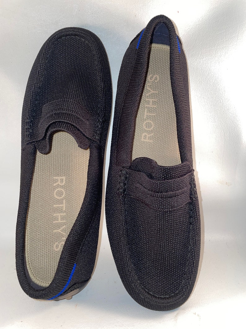 Rothy's Driver Women Shoes Flats Loafers Brand New NWOB Black