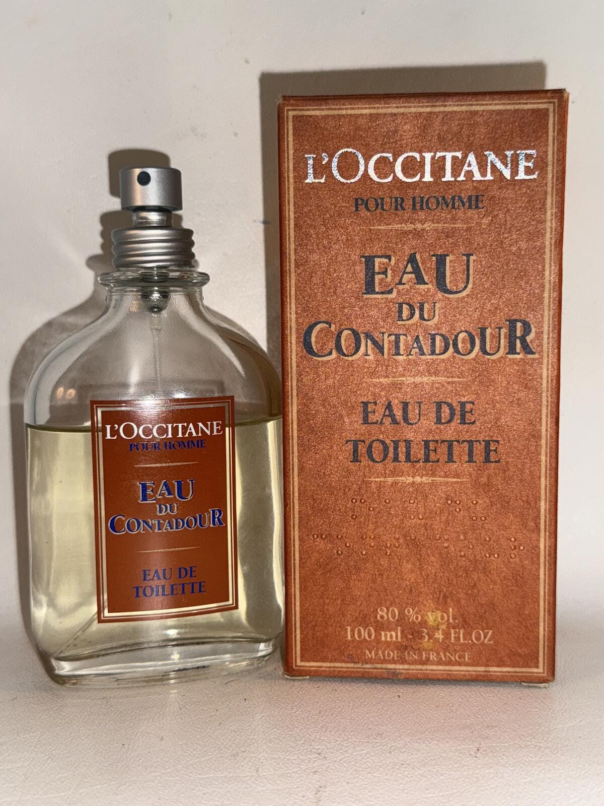 L'occitane Homme Contadour 3.4 Oz Eau De Toilette EDT 100 ML