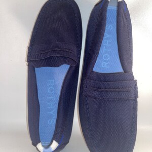 Rothy's Driver Women Shoes Flats Loafers Brand New NWOB Navy