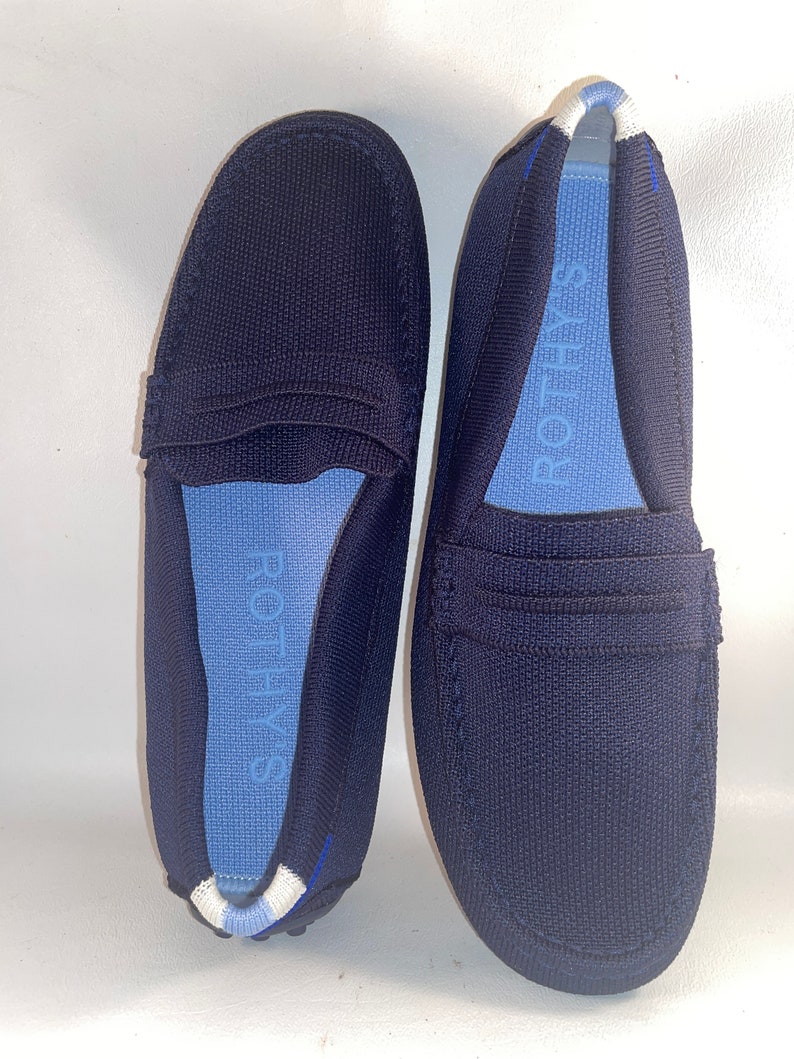 Rothy's Driver Women Shoes Flats Loafers Brand New NWOB Navy