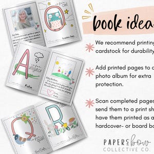 This printable ABC book baby shower game is the perfect baby shower activity that doubles as a keepsake craft for the mom to be and baby. This alphabet coloring book is an instant download ideal for a baby sprinkle for a baby boy or baby girl.