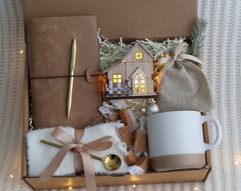 Coffret cadeau des Fêtes, Idée cadeau de Noël, Cadeau chaleureux, Coffret cadeau d’hiver, Envoi d’un câlin, Coffret cadeau pour femme, Coffret cadeau Hygge, Maman