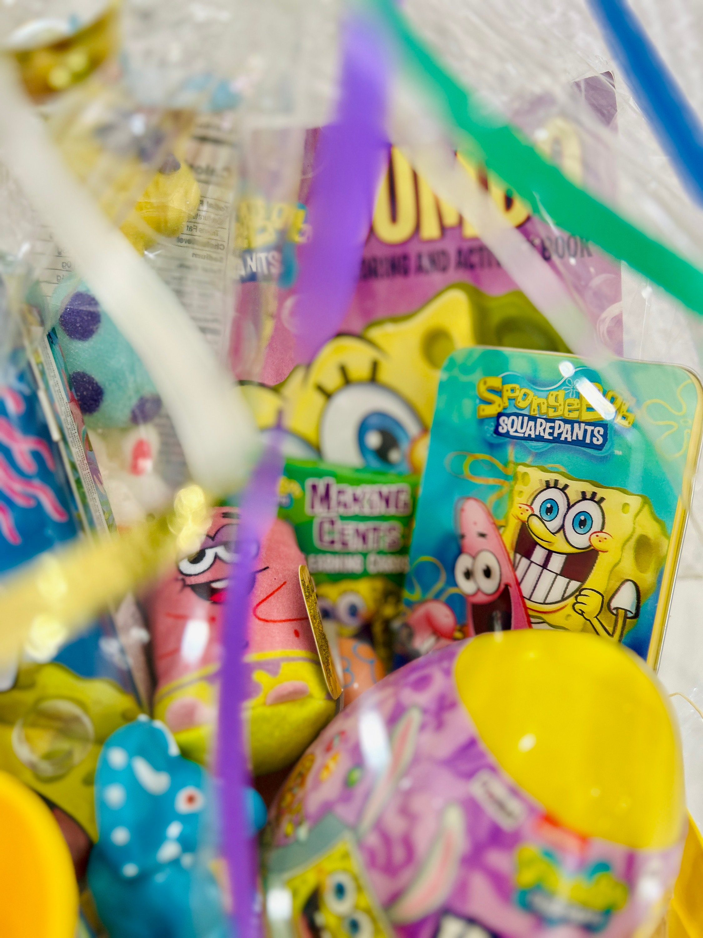 Sponge Bob Square Pants Basket Bundle Easter Basket Sponge Bob Square