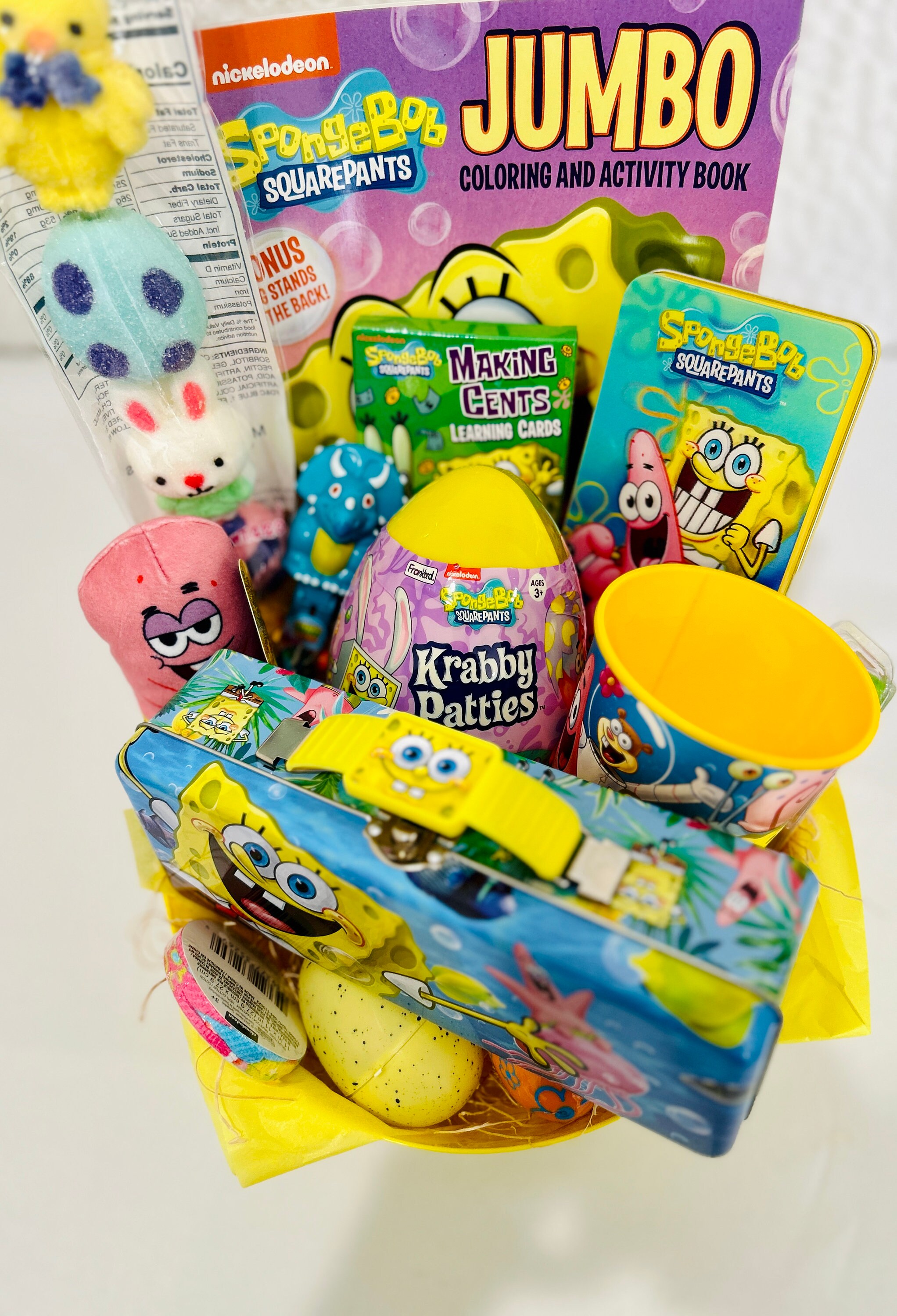 Sponge Bob Square Pants Basket Bundle Easter Basket Sponge Bob Square