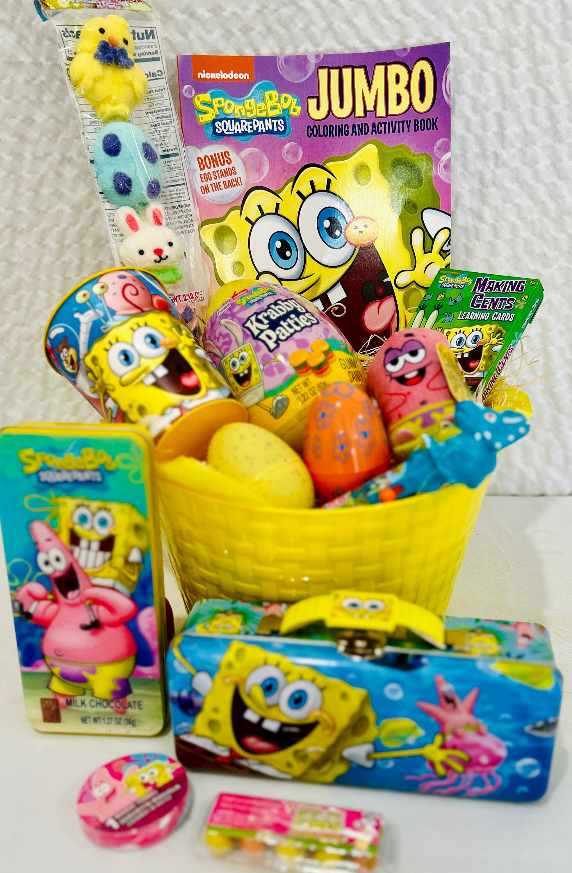 Sponge Bob Square Pants Basket Bundle Easter Basket Sponge Bob Square
