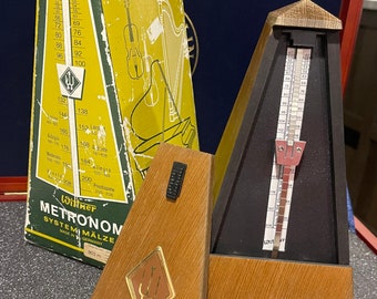 vintage Wittner 803m Metronome Malzel solid wood case without bell