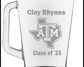 Personalized Etched Ring Dunk Pitcher