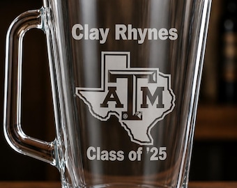 Personalized Etched 60oz Beer Pitcher