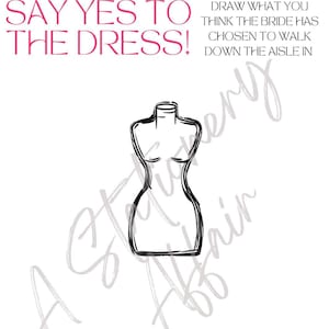 Say Yes To The Dress - Bachelorette Party/Bridal Shower - Downloadable.