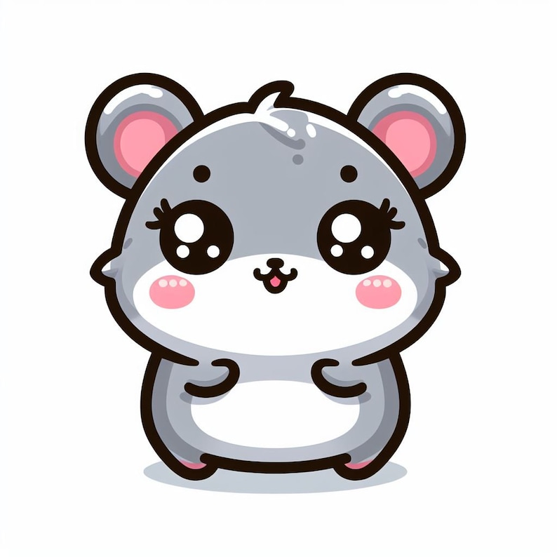 Hamster Design 2 Cute & Kawaii Hamster Design TEMPLATES (TRANSPARENT PNG) (4k High ...
