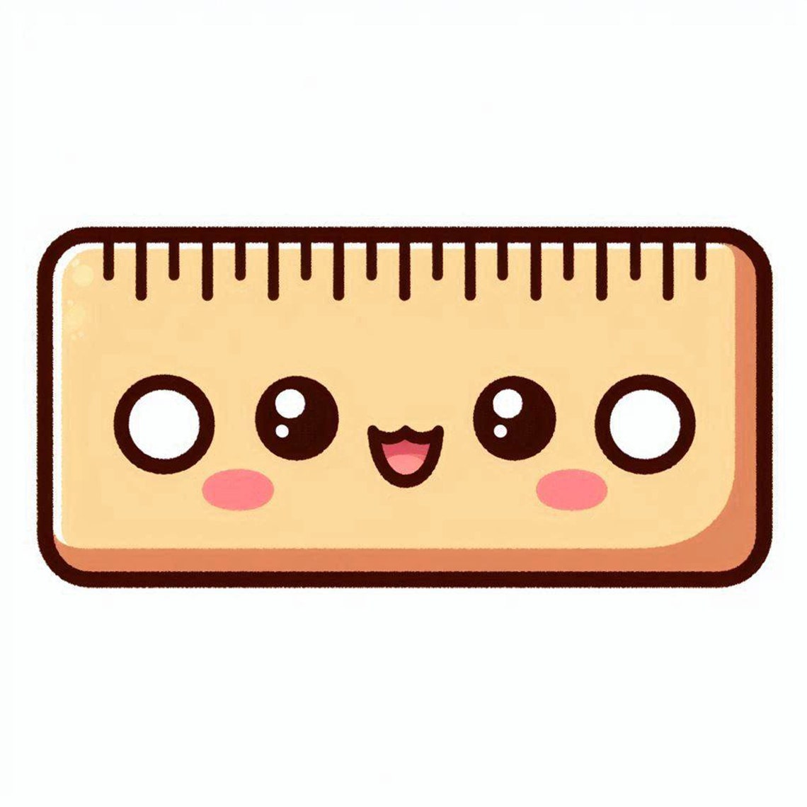 2 Cute & Kawaii Ruler Design TEMPLATES (TRANSPARENT PNG) (4k High ...