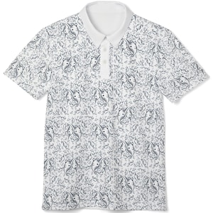 Narhwal&#39;s Golf Club Full On Narwhal Polo | Novelty Golf Polo | Narhwal Fun Golf Shirt | Unisex Polo Shirt