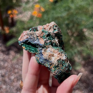 spécimen de malachite et d&#39;azurite