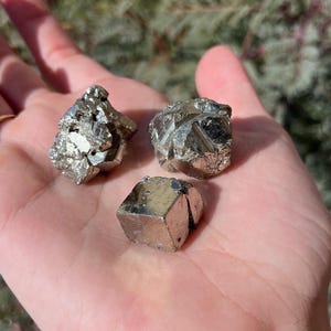 cubic pyrite specimens