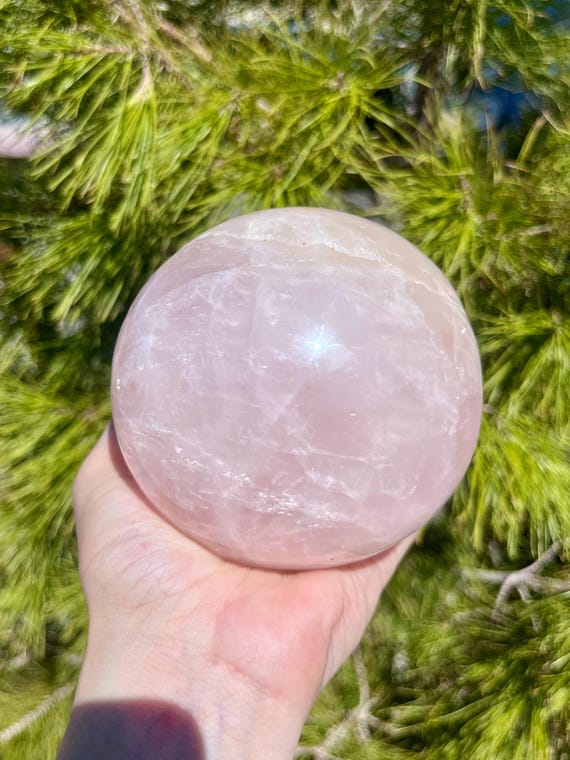 巨大なローズクォーツ球 - Etsy 日本