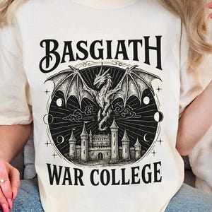Basgiath war college shirt, Fourth wing merch, Iron flame merch, airn and Violet Sorrengail, bookish shirt, reading shirt, Comfort Color Tee