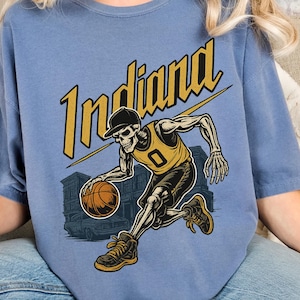 Koszulka Indiana Basketball Comfort Colors Vintage Style, koszulka Indiana Pacer, koszulka Pacers, koszulka kibica koszykówki Vintage Pacers