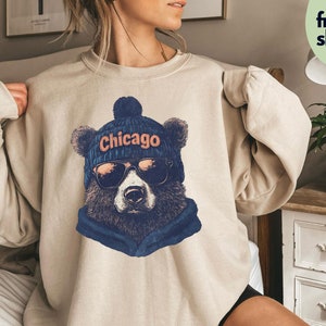 Vintage Chicago Football Sweatshirt, Chicago Unisex T-shirts, Bears Shirt, Football Shirts, Game Day Apparel, Chicago Football Fan Gift