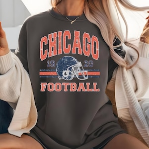 Retro Chicago Football T-shirt, Bears  Football Fan Gift, Football Game Day T- Shirt, Bears Hoodie, Vintage Bears Shirt, Gifts for Him