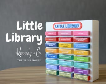 3D Printed "Little Library" Cartridge Holder: Story Dream Machine Organizer (Size MEDIUM)