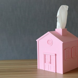 Pink Tissue Box House (Tissue box cover, Living Room, Bedroom, Bathroom)