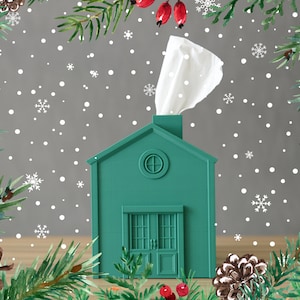 Christmas Tissue Box Cover - Mistletoe Green (Limited Edition Collection)