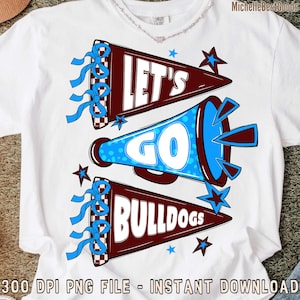 Custom Let&#39;s Go Flag Png Bundle, Retro Pennant Cheer Png, School Spirit Png, Mascot Team Flag, Game Day Png, Sports Team/School/Teacher Png