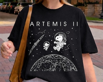 Artemis II Mission Shirt, Return to the Moon 2026 Tee, Astronaut Graphic T-Shirt, Astronomy
