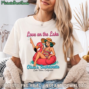 Custom Party Love On The Lake Png, Summer Vacation Bachelorette Png, Lake Bachelorette Png, Custom Camp Bachelorette Party Png, Hiking Png