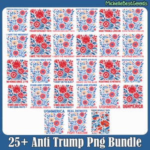 25+ Anti Trump Floral Png Bundle, Freedom Democracy Truth Png, Resistance Is Patriotic, Good Trouble Lives On, Liberty And Justice For All