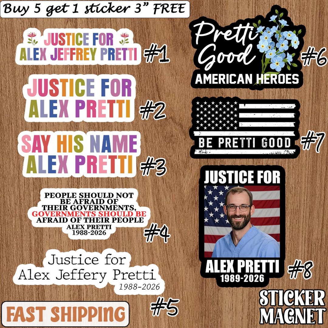 Justice for Alex Pretty Sticker/car Magnet, Political Protest Decal ...