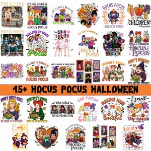 Plus de 45 lots PNG Hocuss Pocu-s, Halloween Png, Sandersonn Sisters Png, Hocuss Pocu-s Halloween, Bad Witches png, Lot Halloween sublimation