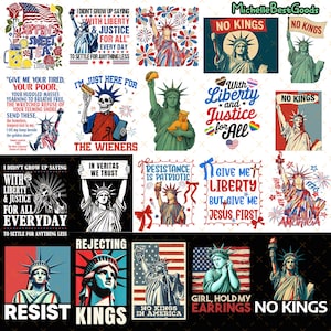 40+ Liberty and Justice For All Human Rights Png Bundle, 4th of July Equality Png, Resist Pledge Of Allegiance, Political Png, Democrat Png