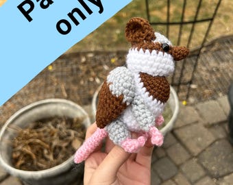 Sparrow Mouse Griffin [CROCHET PATTERN]