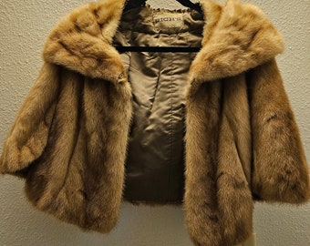 Rare, Vintage Fawn Fur Wrap Made by Rich's in perfect condition! Size Small, Great Gift!