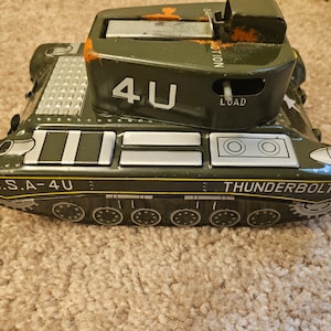 Post Ww2 Thunderbolt Tin Toy, 50s-60s Vintage Toy, Great Condition! Rare Collectors Find, Only 1 in stock!