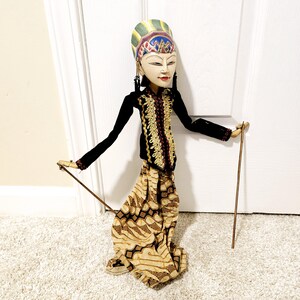 Vtg. Wayang Golek Puppet in Good Condition,RARE Find! Collectors, Home Decor