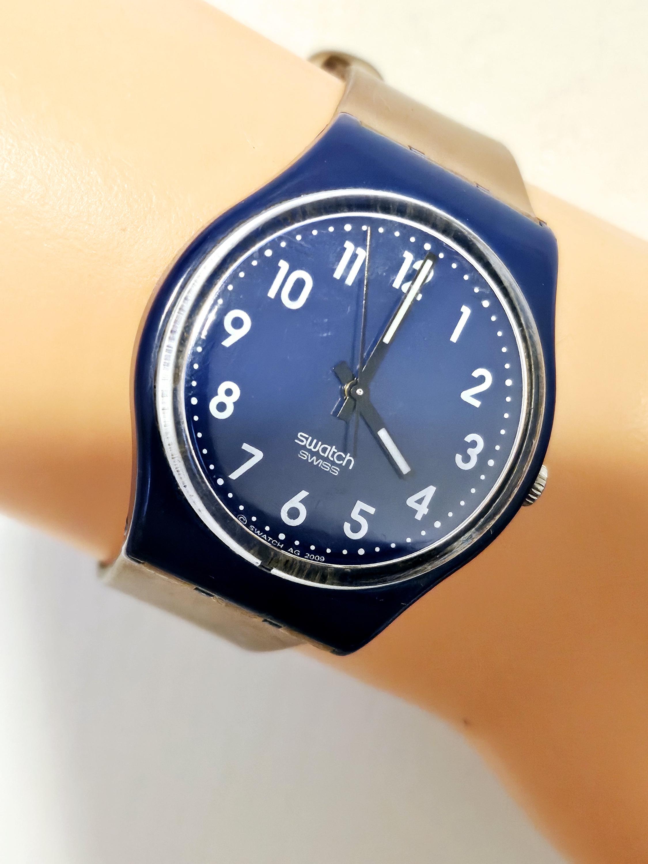 2009 Blue Swiss Swatch Watch for Men and Women, Cool Full Blue Unisex Swatch Vintage Light Blue Swatch Watch – 2009 Swiss Unisex - Etsy main image 2