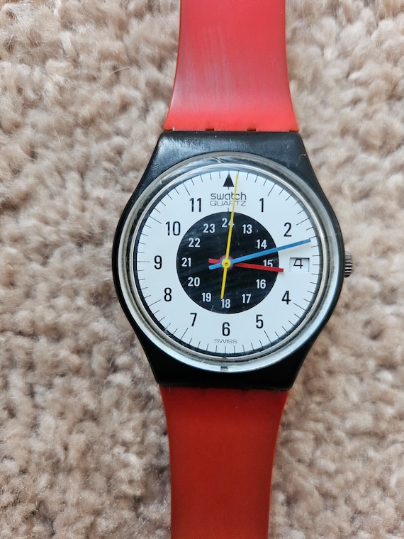 1984 "Chrono Tech" Vintage Swatch Watch, Pre- Owne